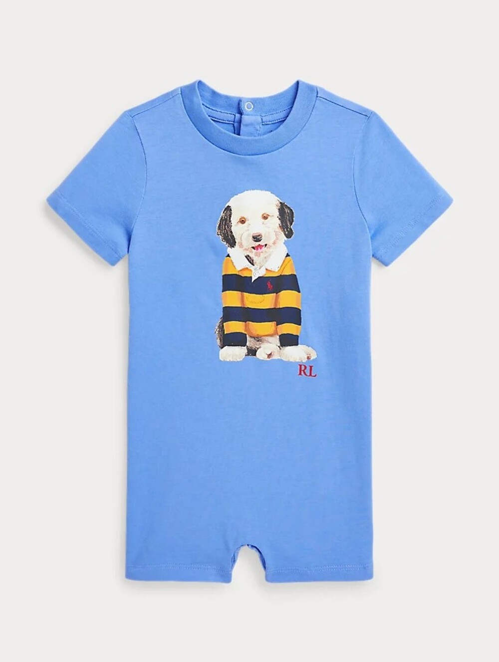 Ralph Lauren | Dog-Print Cotton Jersey Shortall